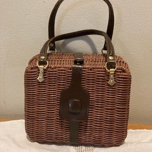 Vintage Lewis wicker handbag